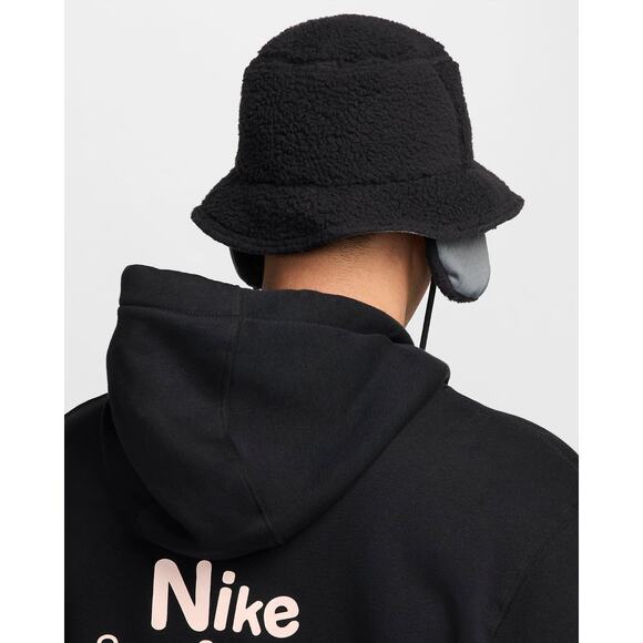 Nike Apex Winterized Bucket Hat Unisex S Sportswear Cap Casual Black FZ2205 010 - Picture 2 of 16
